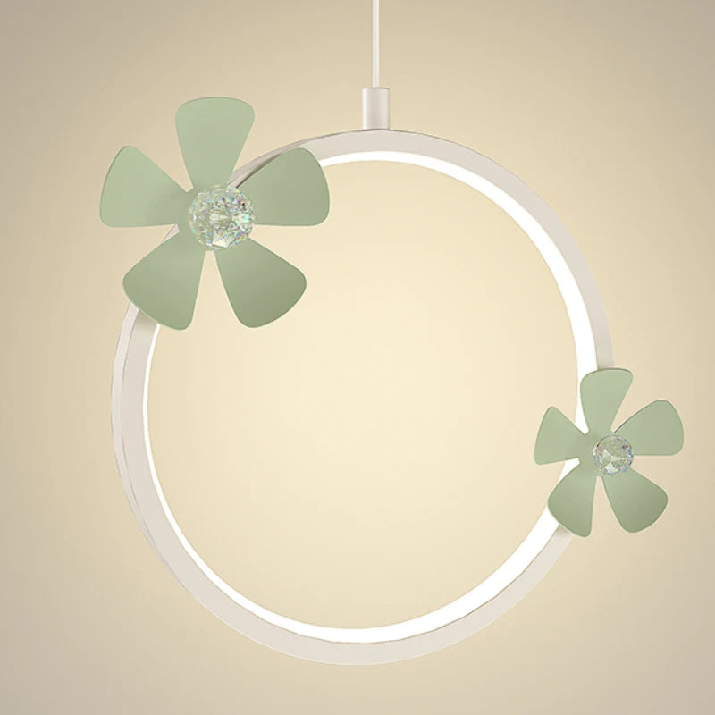 Modern petal-shaped pendant light for minimal nordic style - vue 6 sur 10