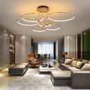Black and gold LED ceiling light