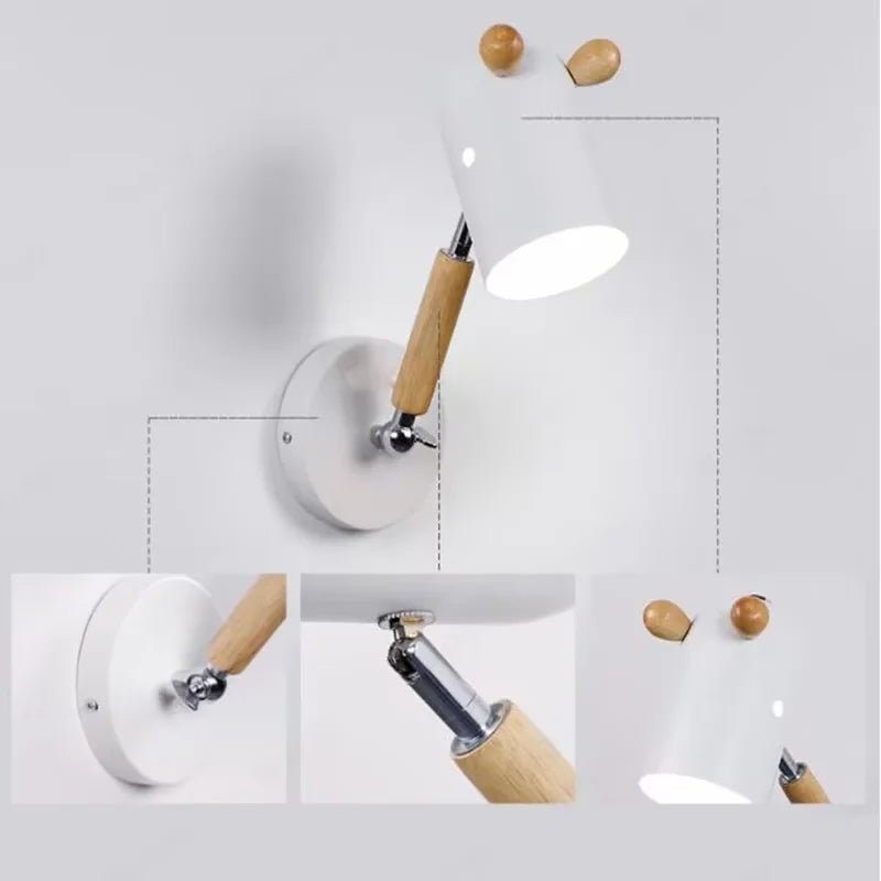 Modern wall light for children's room cartoon style - vue 6 sur 9