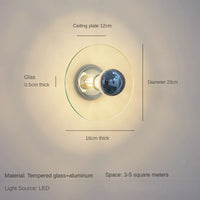 Modern creative glass wall light for interior decoration