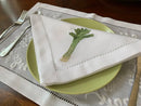Embroidered vegetable table napkin for home or restaurant style