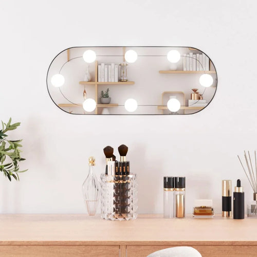 miroir mural oval avec lumières led pour décoration intérieure - vue 7 sur 7