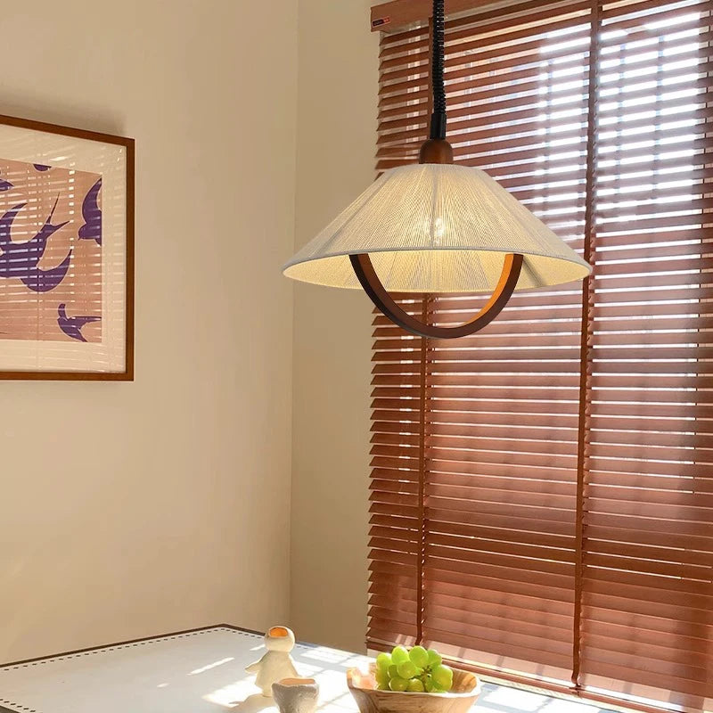 Vintage wood chandelier retro style for interior decor