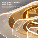 Luxury gold LED chandelier for stylish interiors