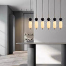 LED pendant light in acrylic and natural marble