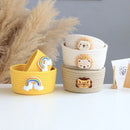 woven animal storage basket for toys and miscellaneous items