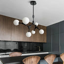 Minimalist glass chandelier for elegant lighting