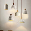 Modern wood and marble chandelier for elegant interiors