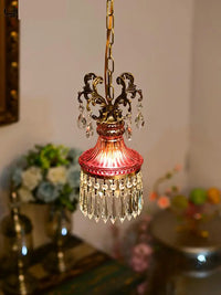 French retro crystal pendant for a luxurious atmosphere