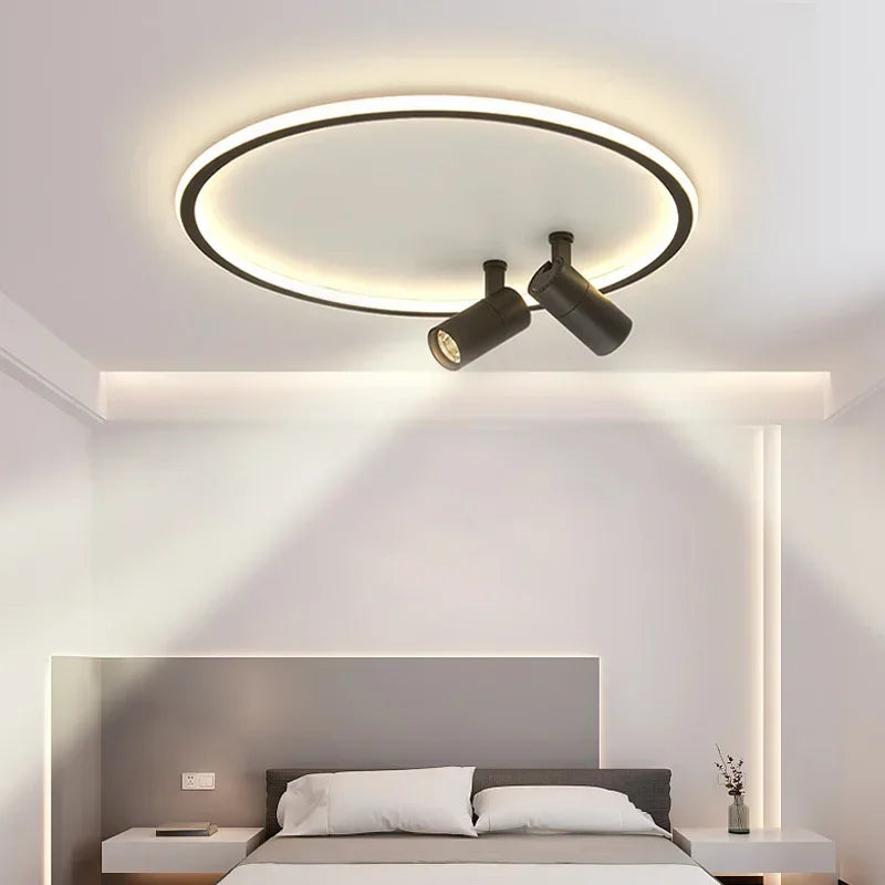Modern LED ceiling light with spotlight chandelier