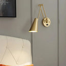 Swivel touch LED wall light
