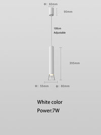 Modern LED pendant lamp with replaceable bulb