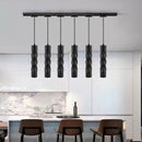 Dimmable cylindrical LED pendant light for interior decoration