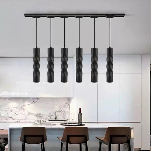 Dimmable cylindrical LED pendant light for interior decoration - vue 4 sur 10