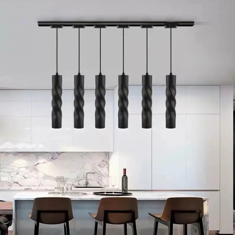 Dimmable cylindrical LED pendant light for interior decoration - vue 4 sur 10