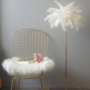 Romantic art deco feather floor lamp with 3 colour settings