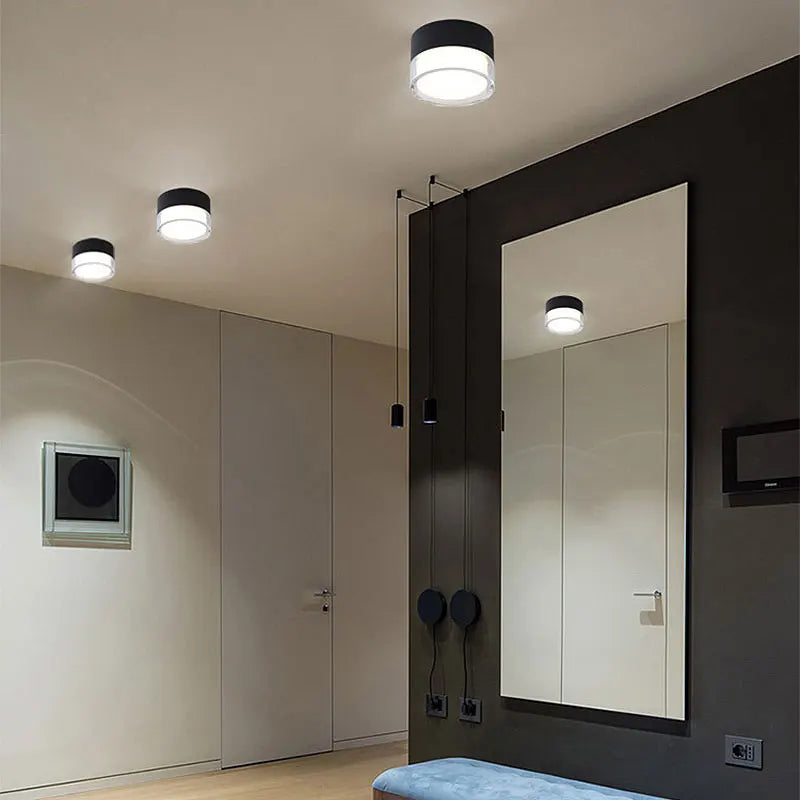 Surface mounted nordic LED downlight ceiling light 5W–24W for living room - vue 8 sur 8