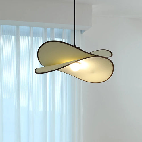 Adjustable fabric LED pendant chandelier, new decorative style - vue 4 sur 10