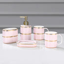 stylish and practical ceramic bathroom accessory set