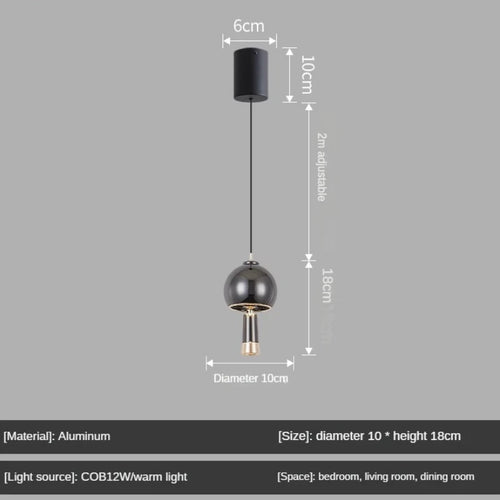 High-end decorative wind chime pendant light, modern creative design - vue 9 sur 8