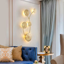 Modern gold LED wall light for interior decoration