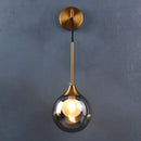 modern led wall light in the shape of a decorative ball
