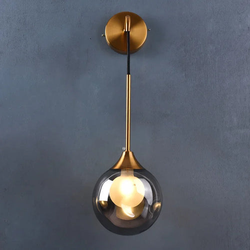 modern led wall light in the shape of a decorative ball - vue 3 sur 11