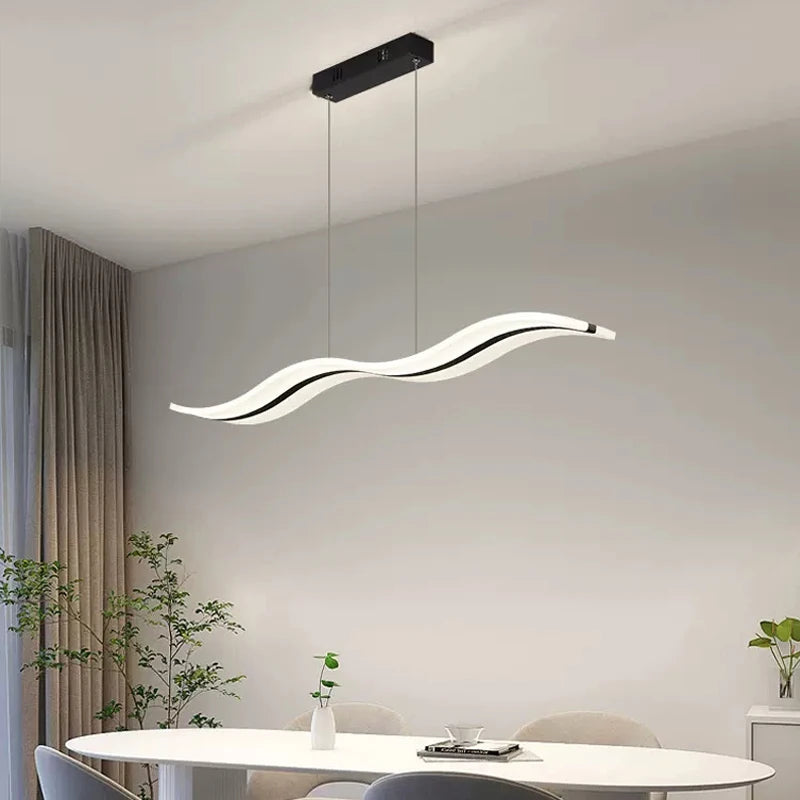 Modern LED pendant light for elegant interior decor - vue 3 sur 8