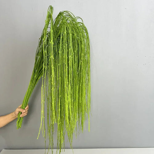 Artificial weeping willow plastic plant for indoor decoration - vue 5 sur 7