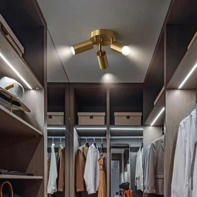 Modern LED ceiling lamp with spotlights luminaire09