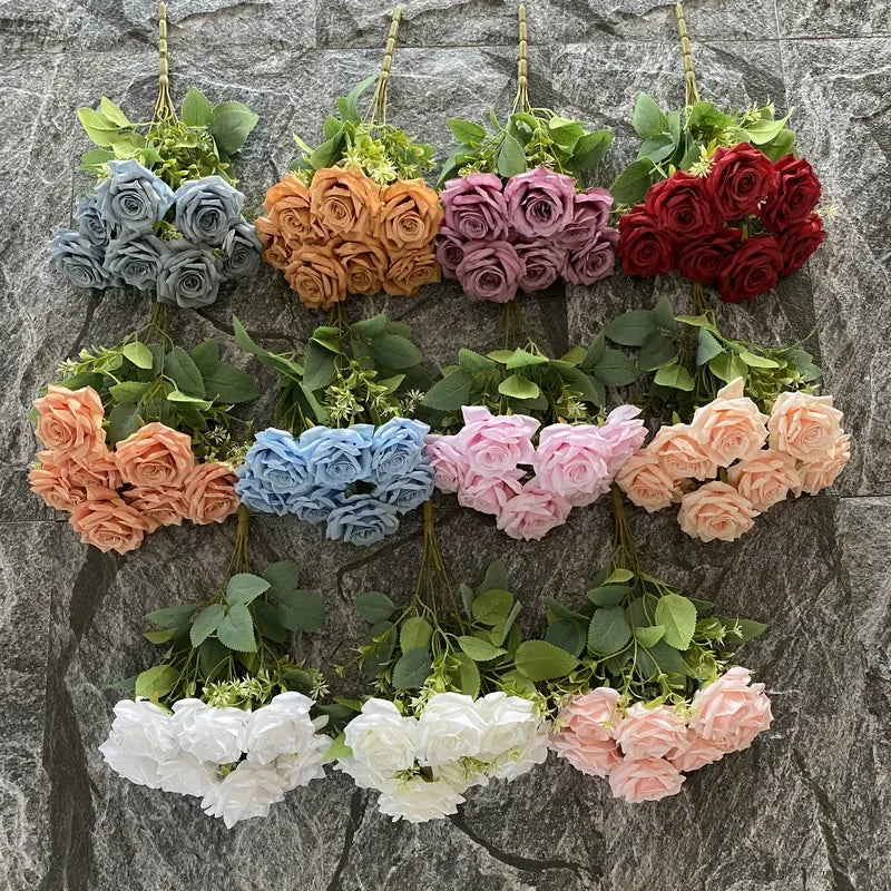 Decorative artificial rose bouquet for events and venues