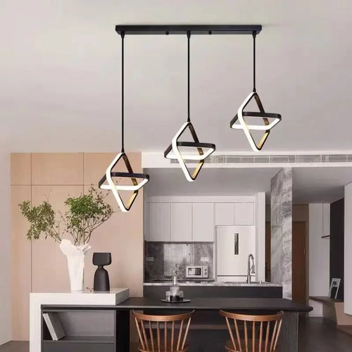 Modern LED chandelier for elegant and decorative lighting - vue 2 sur 15