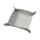 Foldable leather tray for storage and decoration