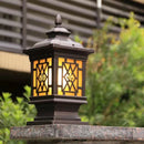 Classic outdoor LED post light waterproof retro garden lamp