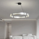 Minimalist iron pendant light with rippled glass for modern interiors