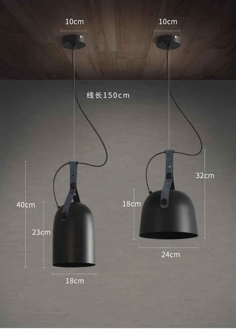 Minimalist Nordic pendant light for restaurant and bar - vue 6 sur 9