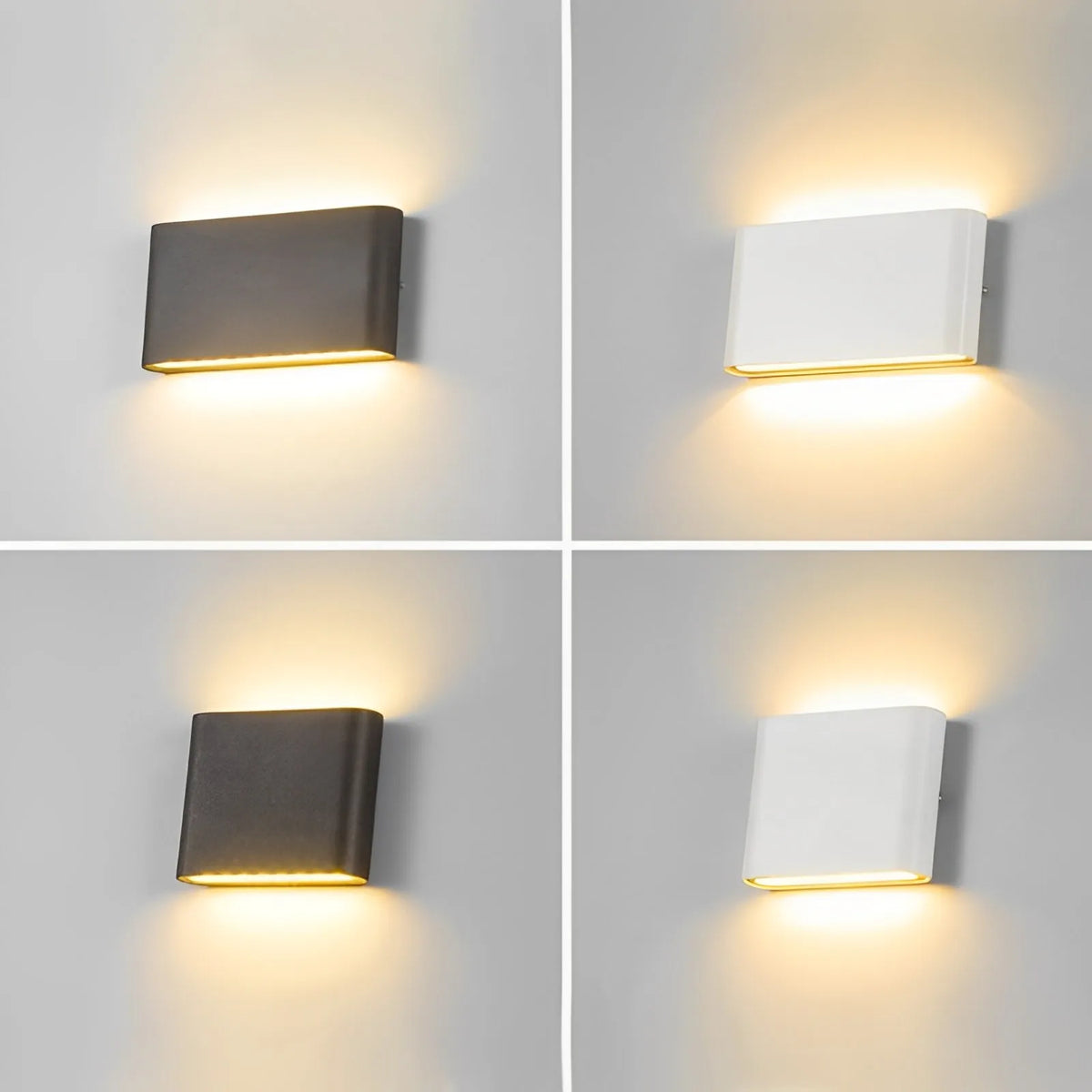 Modern waterproof LED wall light decorative indoor outdoor aluminium - vue 4 sur 15