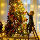 Christmas LED snowflake string lights festive decorations