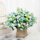 Silk artificial rose bouquet for elegant decor