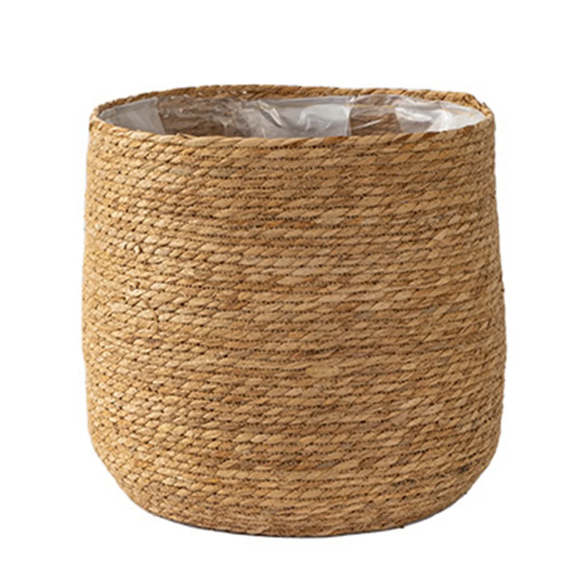 decorative bohemian style seagrass woven flower pot