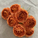 Artificial silk peony bouquet for floral decoration