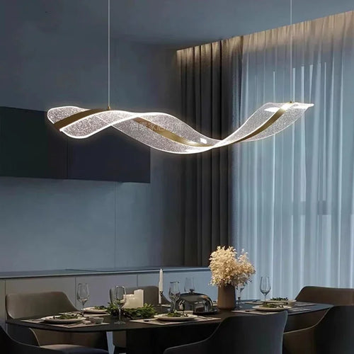 Modern spiral chandelier for hotels, bars and restaurants - vue 6 sur 7
