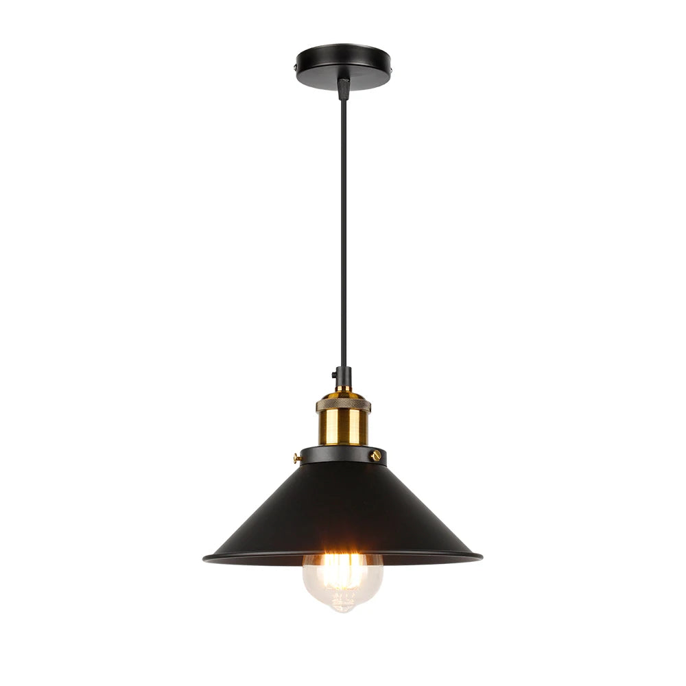Retro industrial three-head pendant chandelier for home - vue 14 sur 16