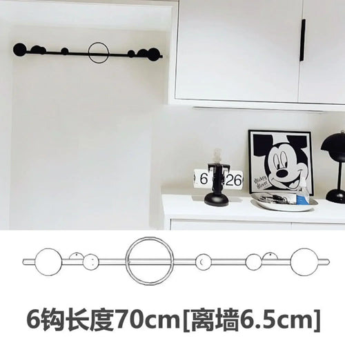 Nordic luxury decorative wall mounted clothes and hat rack