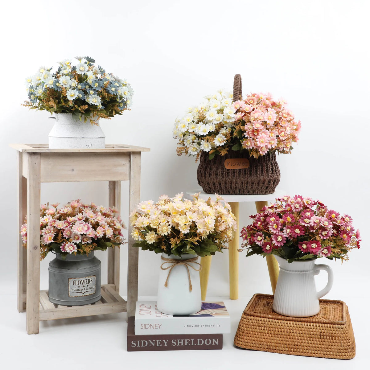 Decorative artificial flower bouquet for home and events - vue 3 sur 25