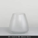 frosted glass vase for interior decoration dried flowers and hydroponics