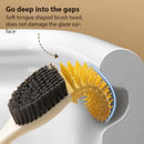 Creative wall-mounted duck toilet brush space-saving