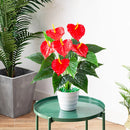 Artificial monstera, palm and anthurium plants for indoor or outdoor decoration