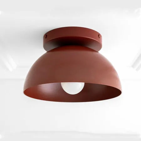 modern simple metal colorful lampshade ceiling light - vue 9 sur 10
