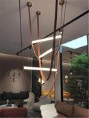Creative minimalist postmodern glass tube LED pendant light